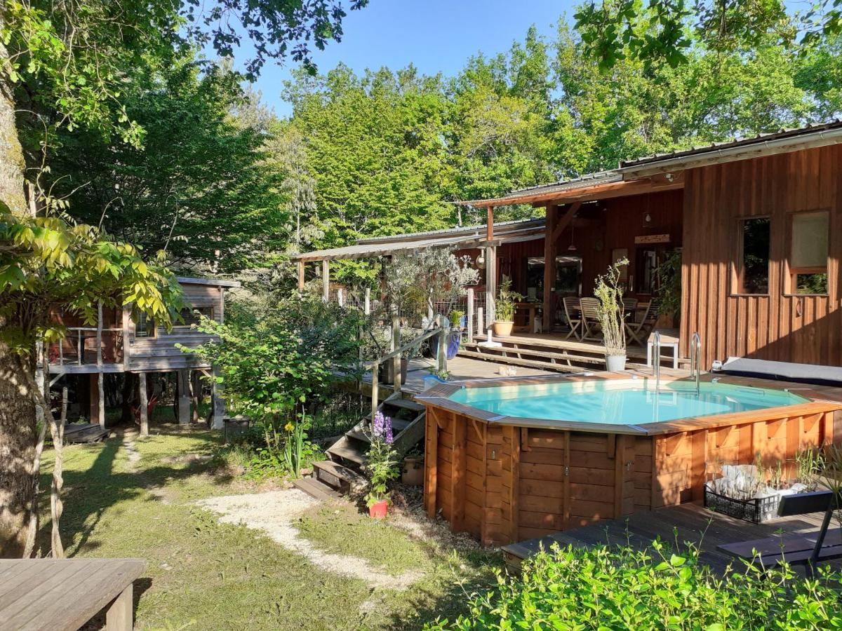 La Cabane De L'Oiseau Couze-et-Saint-Front Exteriér fotografie